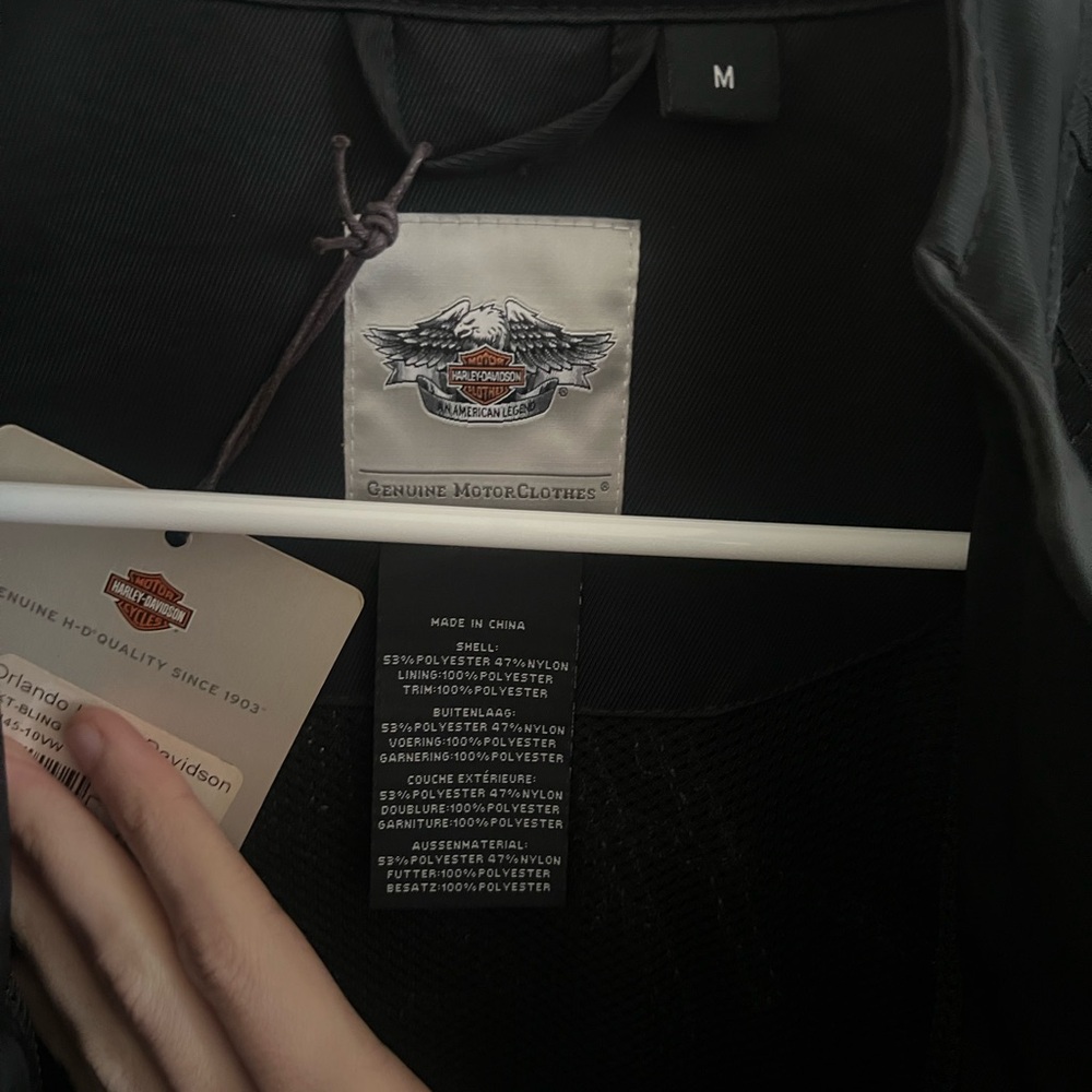 NWT Harley Davidson Water Resistant Biker
Moto Riding Jacket Crystals M - Picture 3 of 13